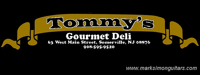 tommys_logo.png - Special Note! The good folks at tommysgourmet.com own this guitar. Tommy's creates delicious food and I recommend my clients grab a bite here while they are waiting for me to do quick adjustments.